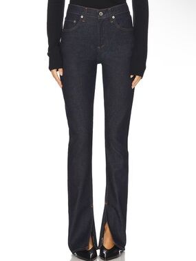 Agolde Ingram Split Skinny Jeans in Dark Wash Size 31